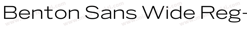 Benton Sans Wide Reg字体转换